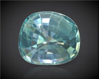 Blue Zircon Natural Certified 4.14 carats (DIN 90249 )